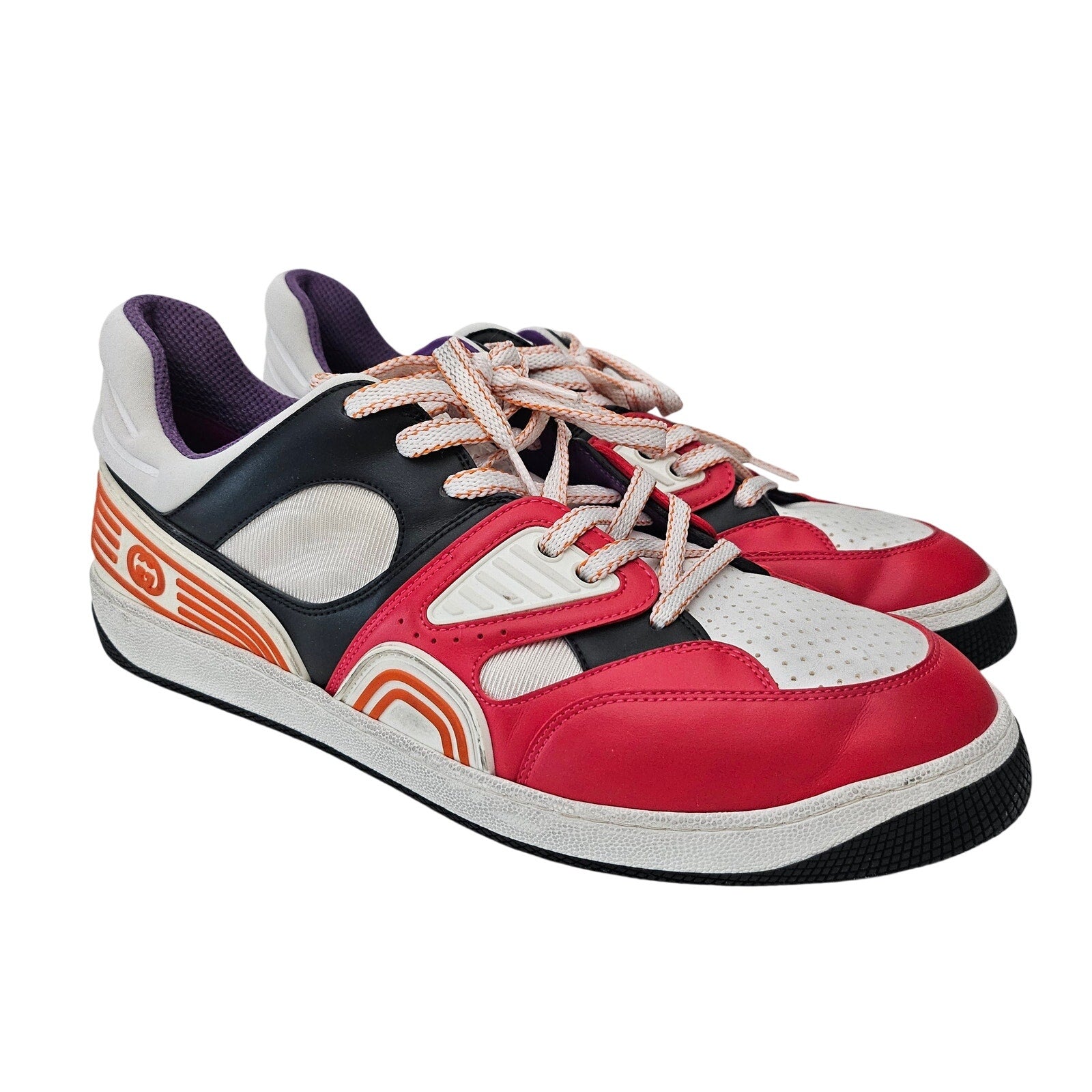 Gucci Men's Demetri Color Block Low Top Sneakers Size US 11.5