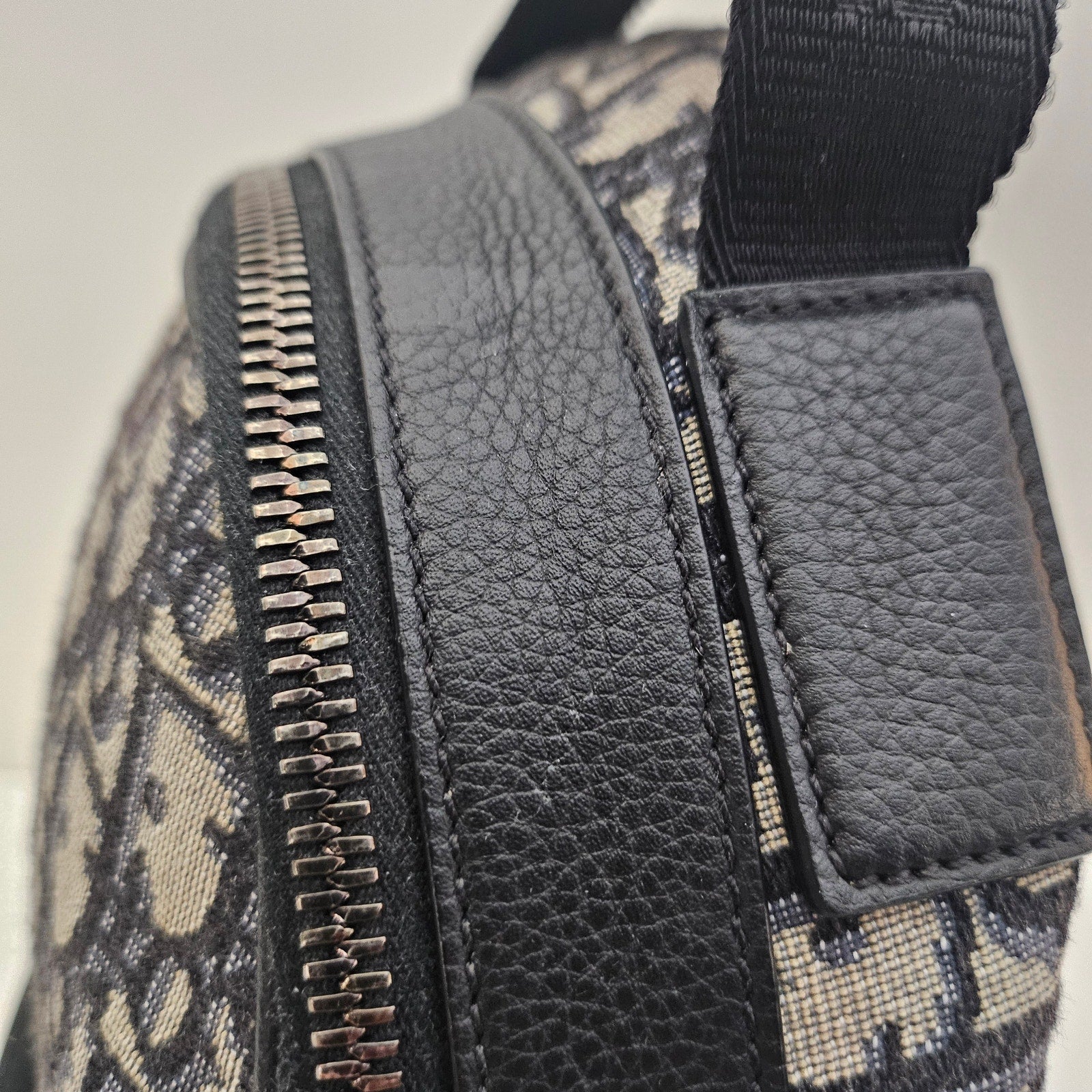 Christian Dior Oblique Mini Rider Backpack Black Blue