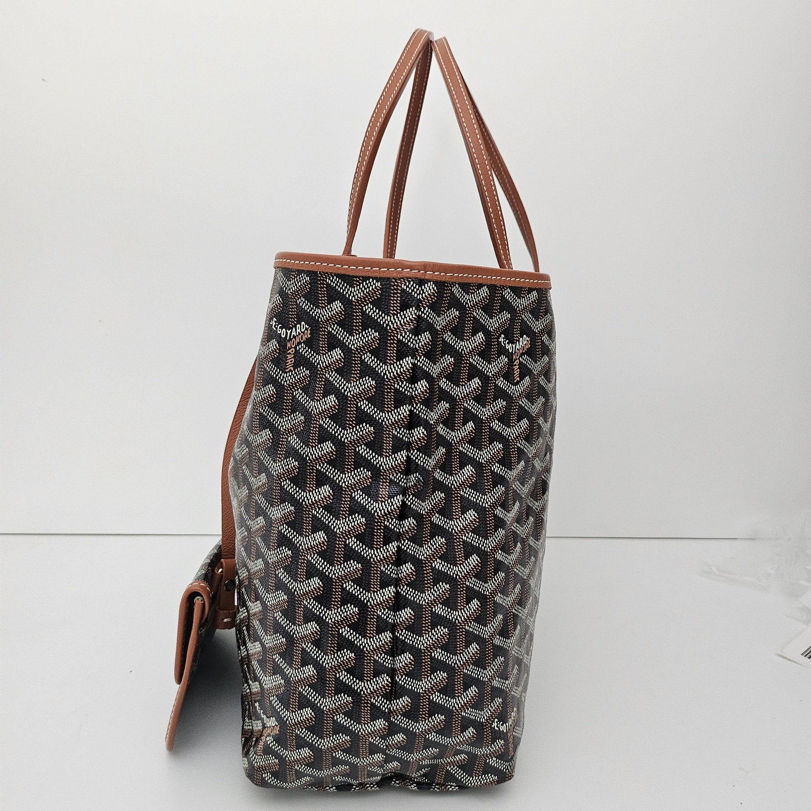 Goyard Goyardine Saint Louis Tote PM Black Gold