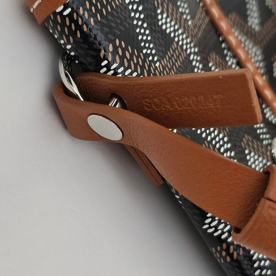 Goyard Mini Anjou Black Gold Handbag