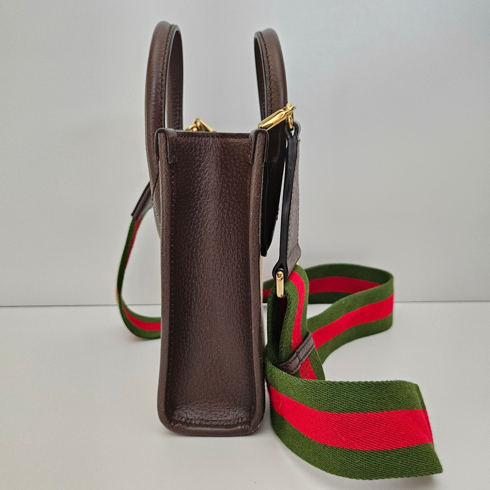 Gucci Monogram Jumbo GG Web Mini Vertical Tote