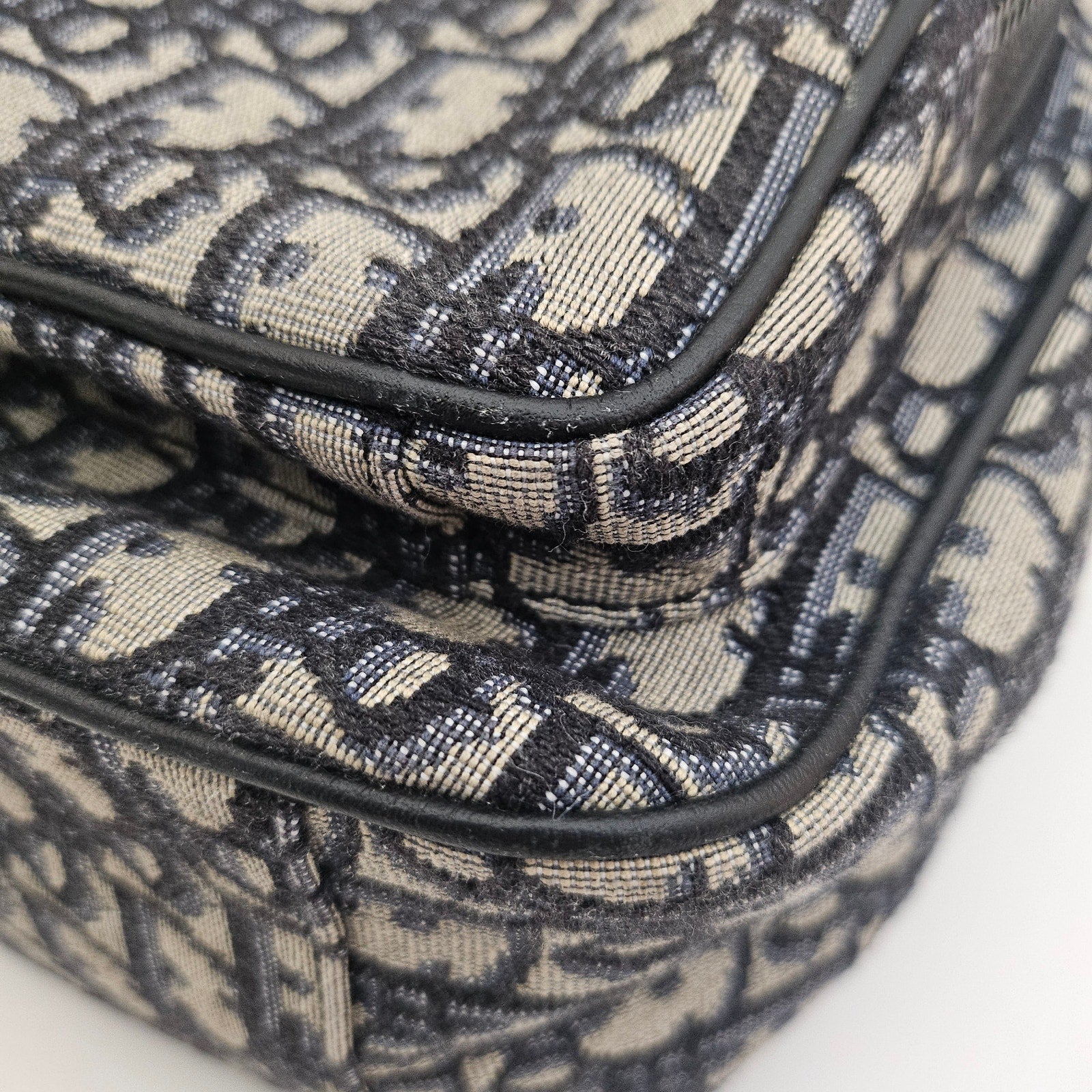 Christian Dior Oblique Mini Rider Backpack Black Blue