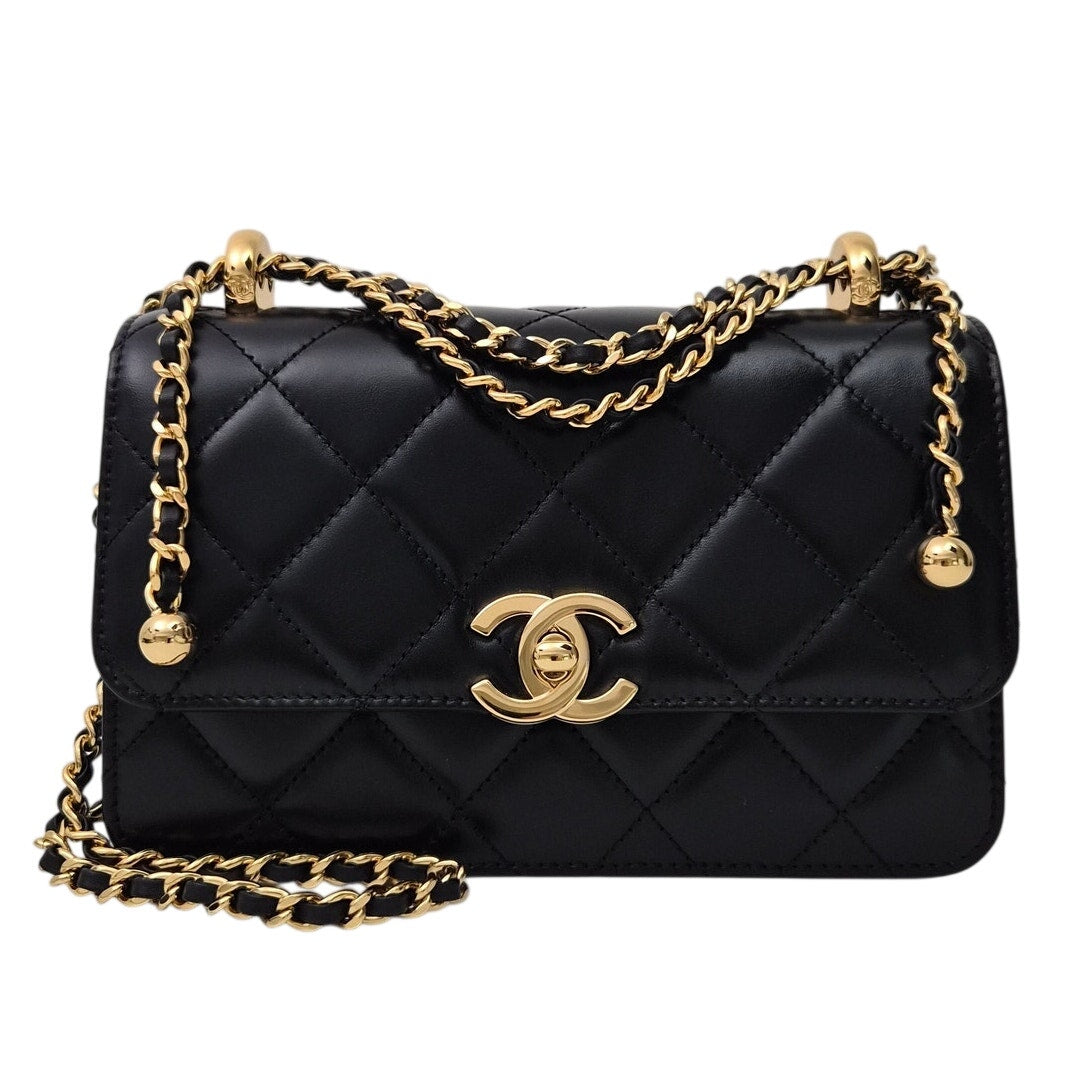 Chanel Calfskin Quilted Mini Perfect Fit Flap Black