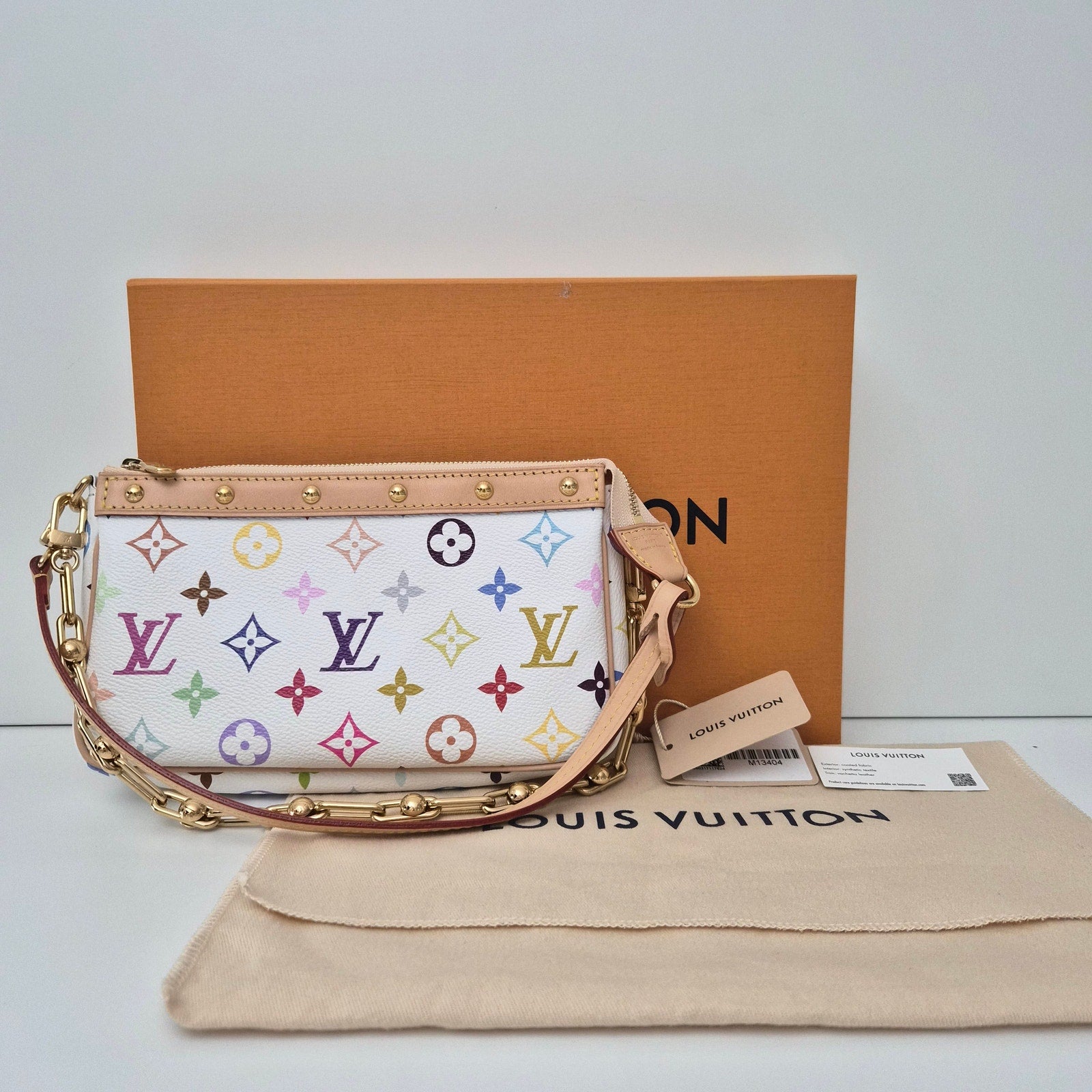 Louis Vuitton LV X TM Monogram Multicolor Pochette Accessories White