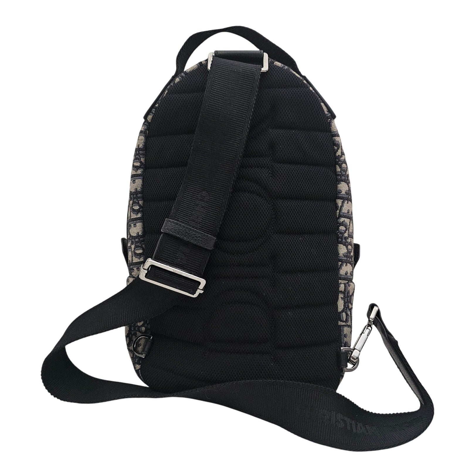Christian Dior Oblique Mini Rider Backpack Black Blue