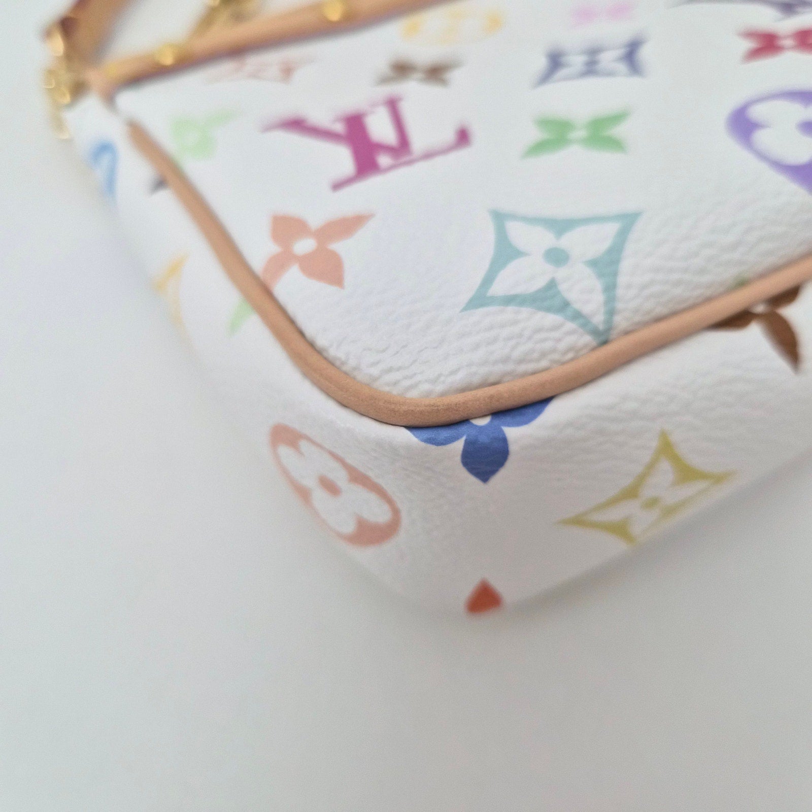 Louis Vuitton LV X TM Monogram Multicolor Pochette Accessories White