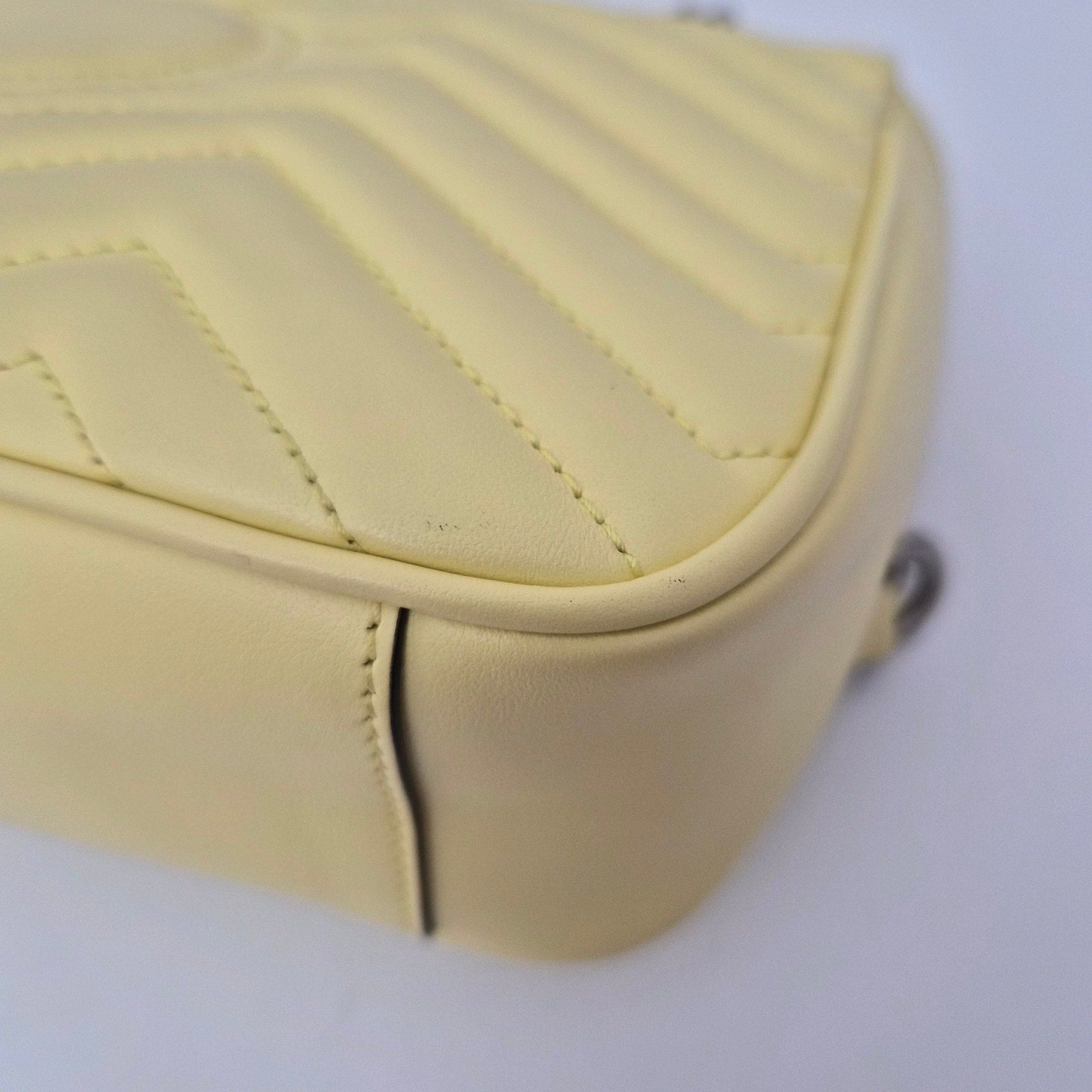 Gucci Marmont Small Leather Shoulder Bag Yellow