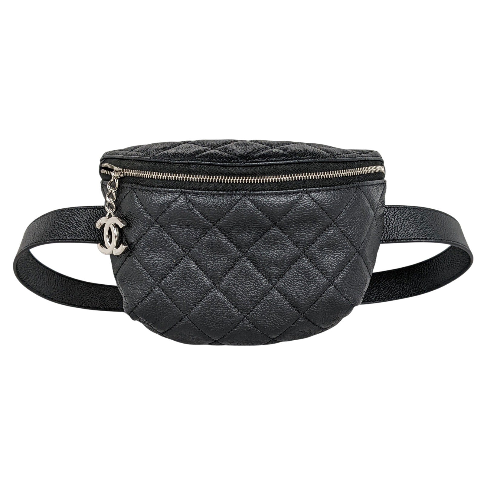 Chanel Black Leather Uniform Belt Bag