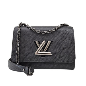 Louis Vuitton Epi Leather Twist MM Shoulder Bag Gray