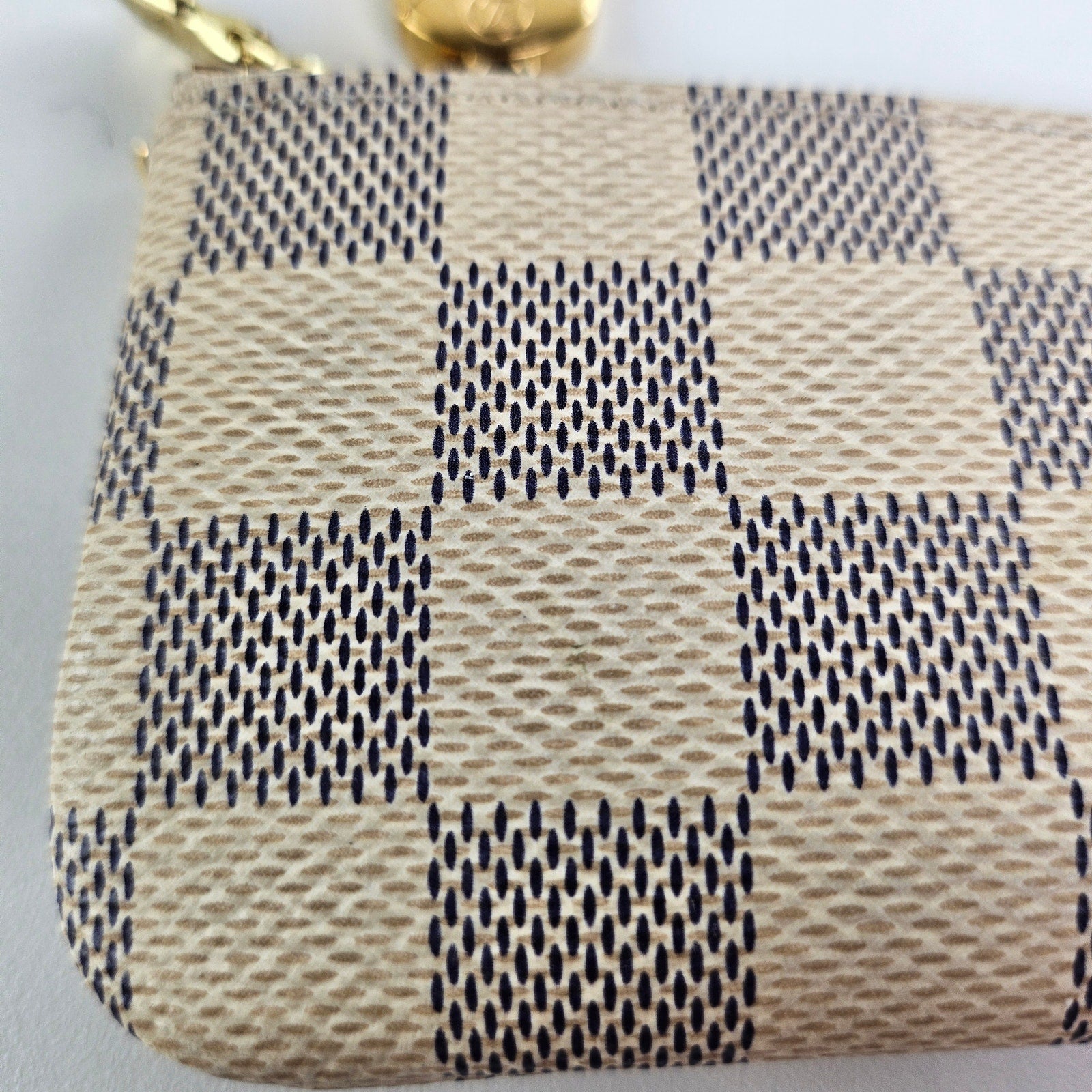 Louis Vuitton Damier Azur Key Pouch Wallet Coin Purse