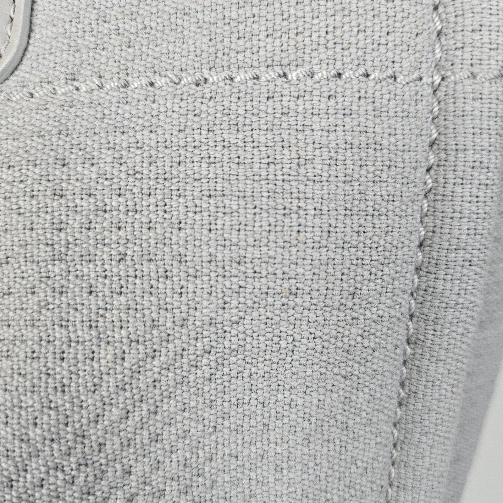 Chanel Small NM Deauville Canvas Tote Gris / Gray