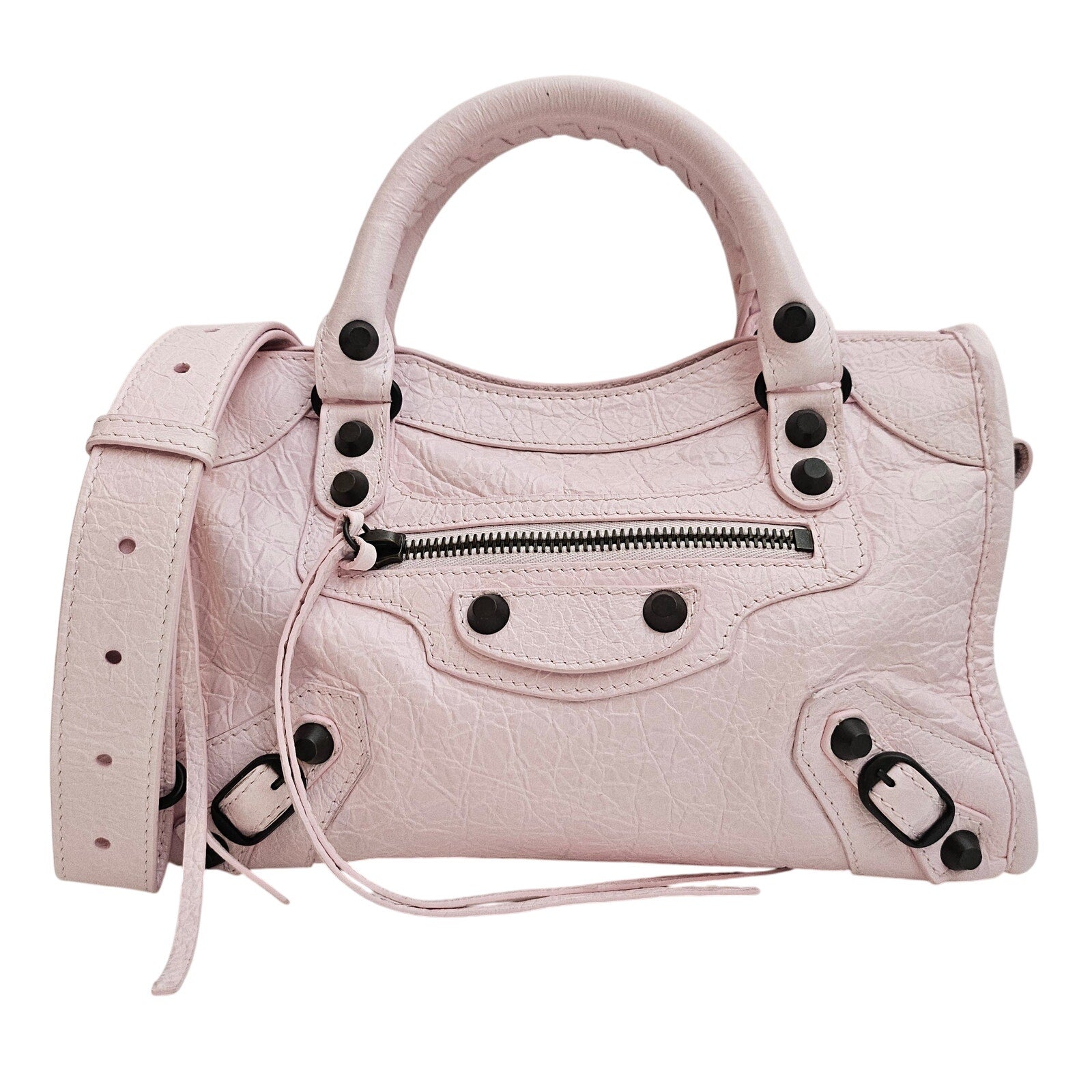 Balenciaga Le City Mini Bag in Petal Pink Arena