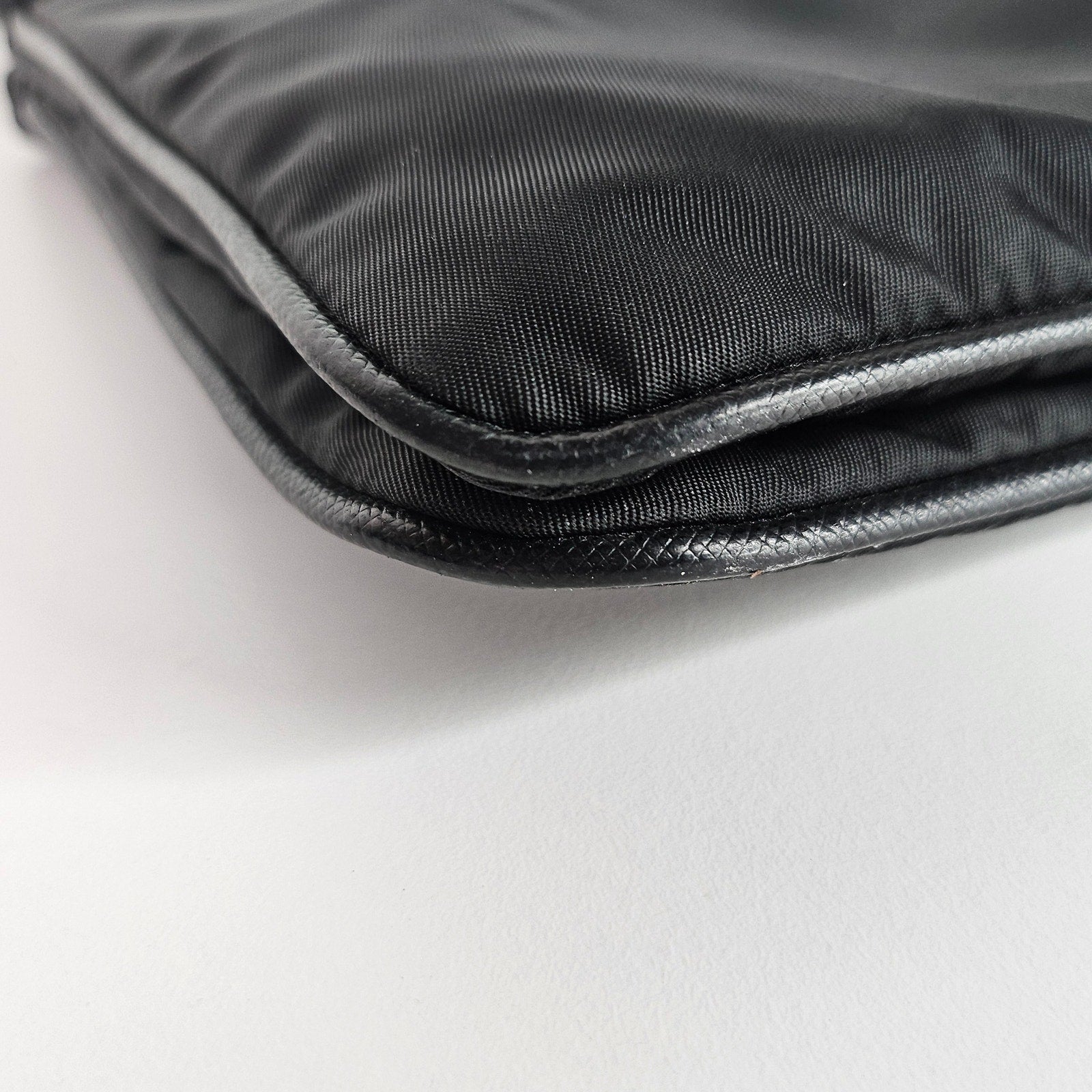 Prada Re-Nylon Saffiano Re-Edition 2000 Double Zip Crossbody Bag Black