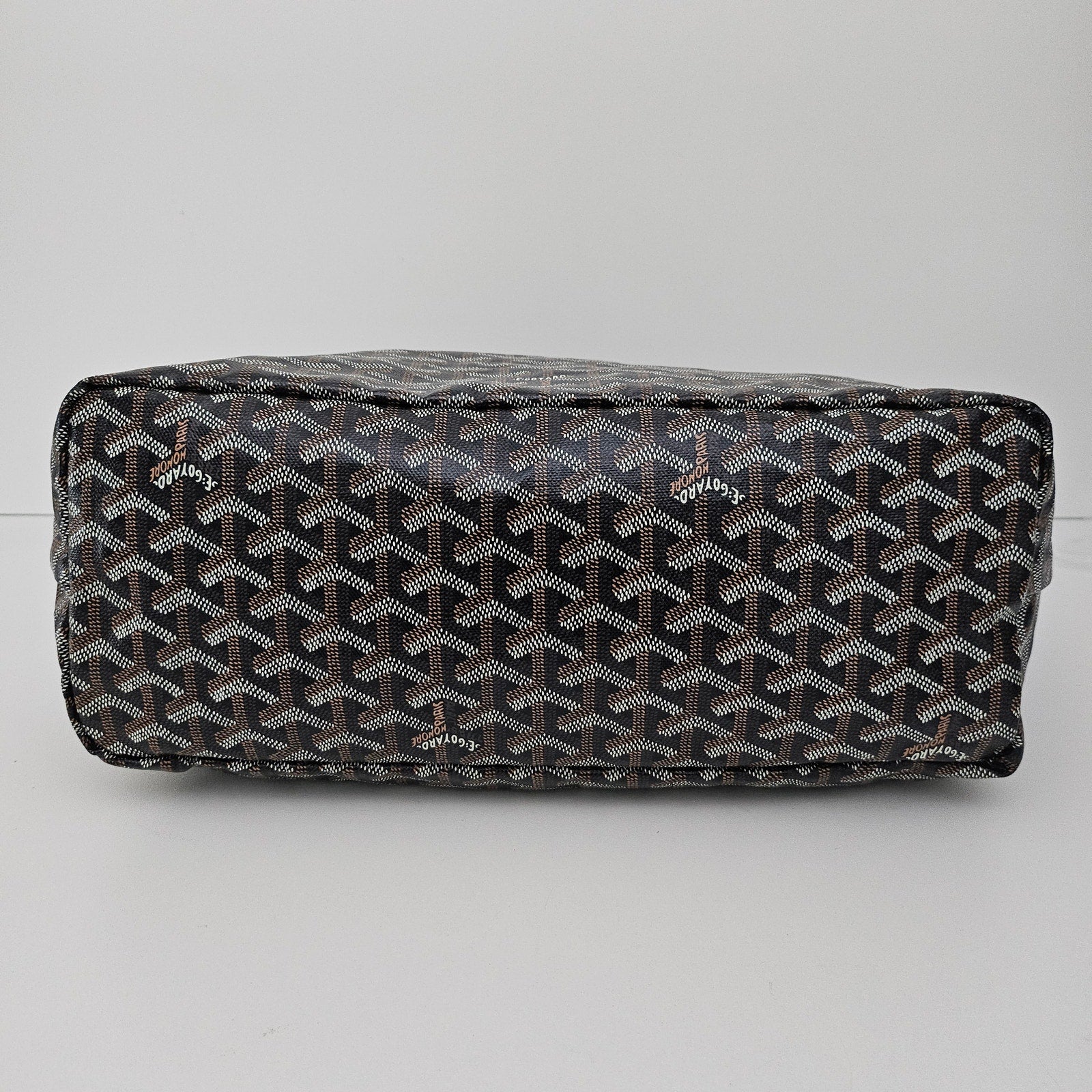 Goyard Goyardine Saint Louis Tote PM Black Gold