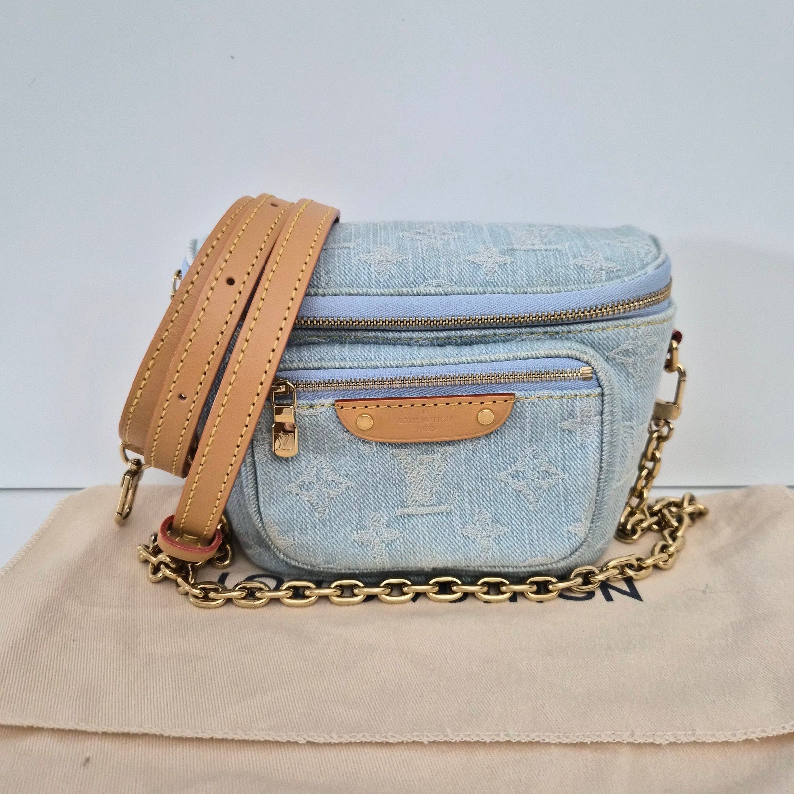 Louis Vuitton Monogram Mini Denim Bumbag