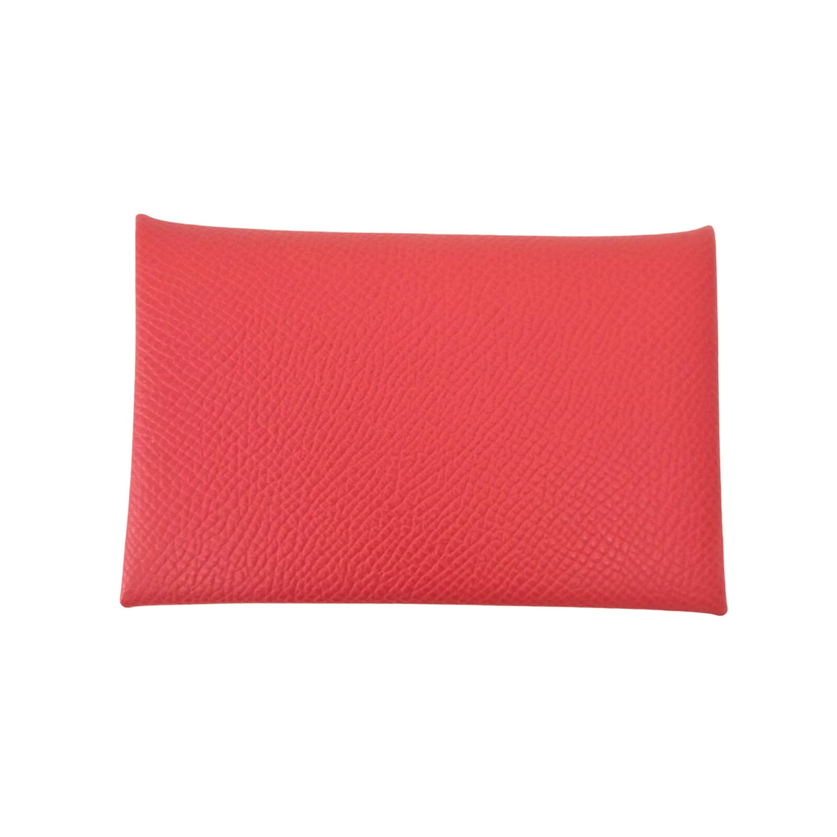 Hermes Epsom Calvi Duo Card Case Capucine