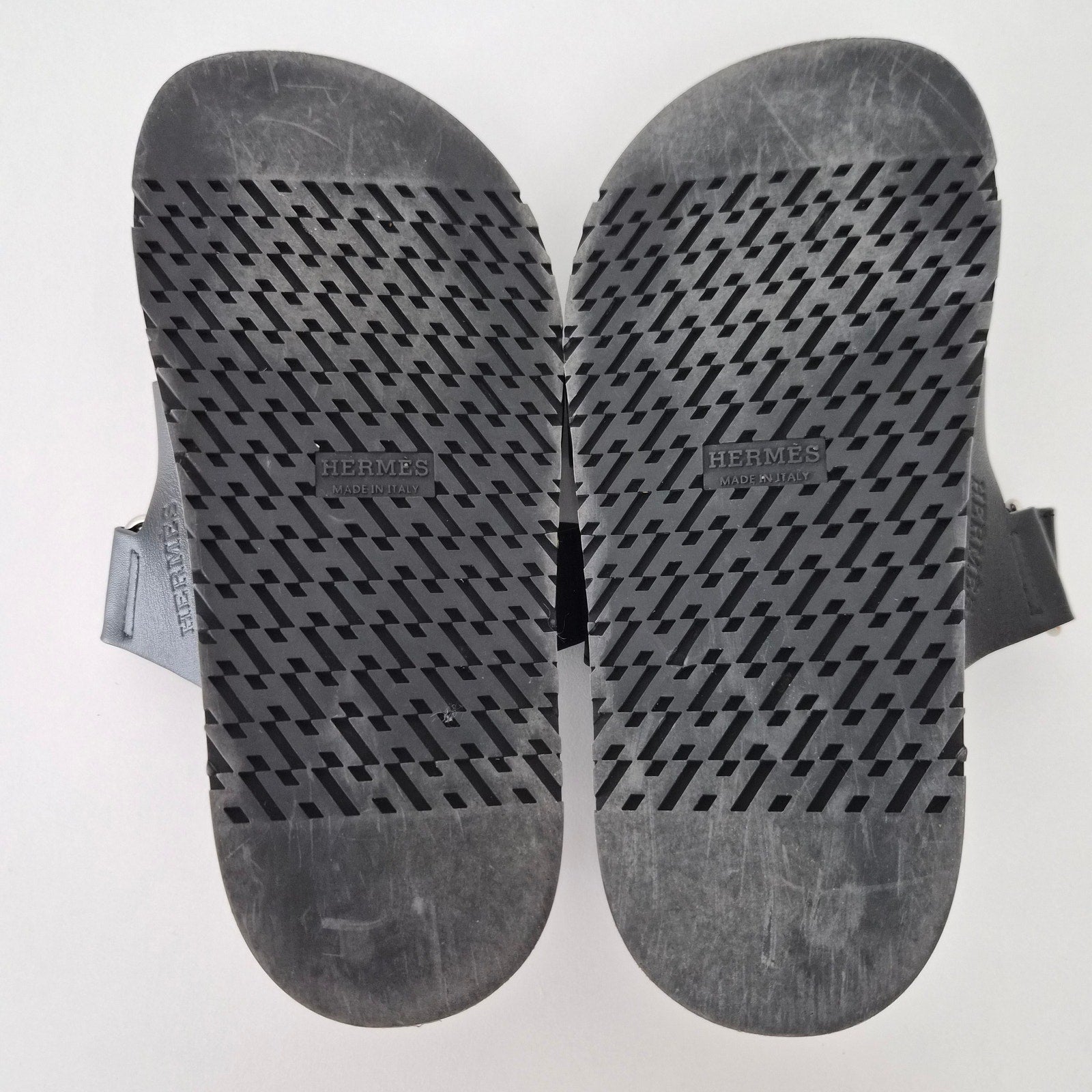 Hermès Chypre Sandals Calfskin Black US 6  / EU 36