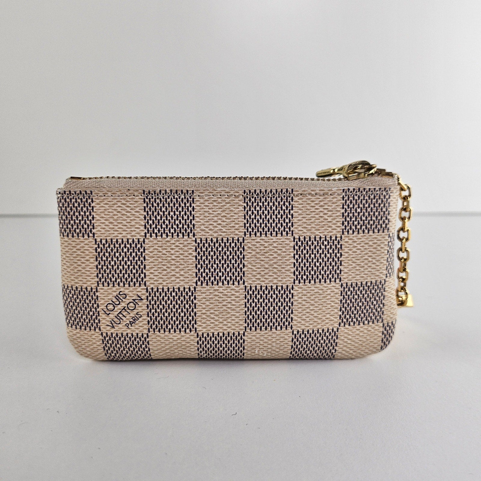 Louis Vuitton Damier Azur Key Pouch Wallet Coin Purse