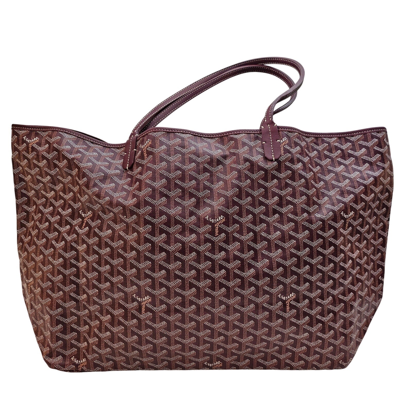 Goyard Saint Louis Goyardine GM Large Tote Burgundy