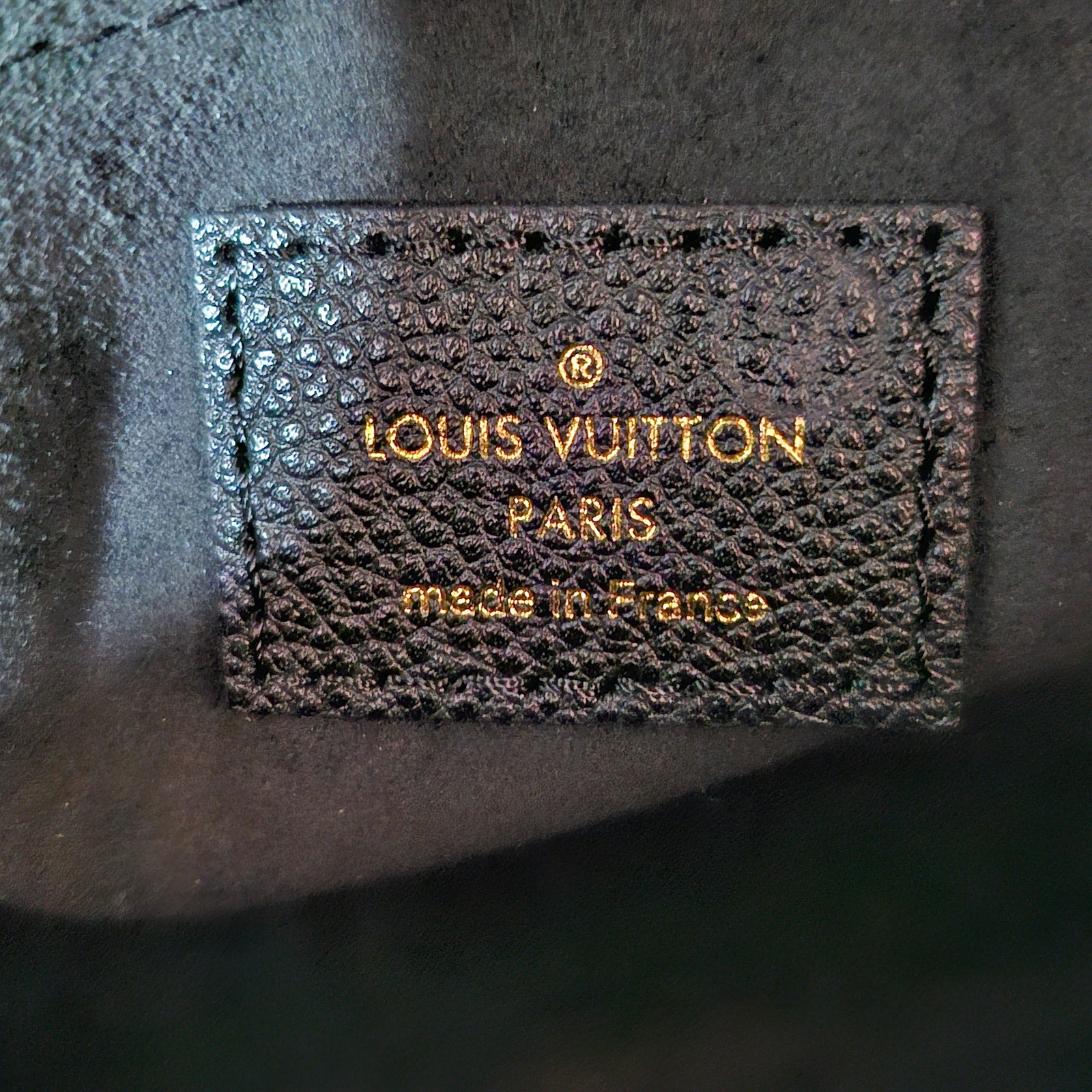 Louis Vuitton Madeleine BB Empreinte Leather Top Handle Bag Black
