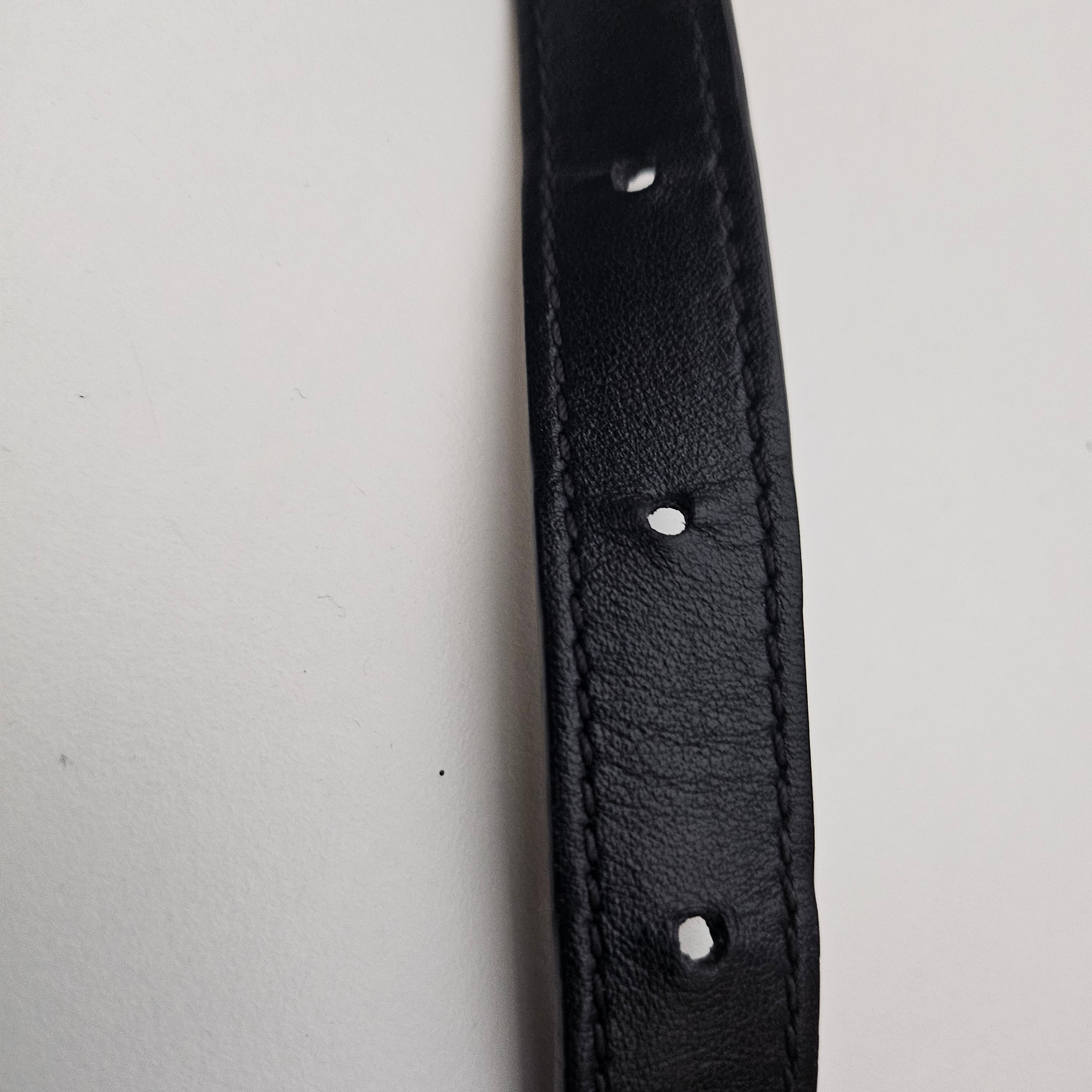 Chanel Quilted Uniform Leather CC Belt Bum Bag Black