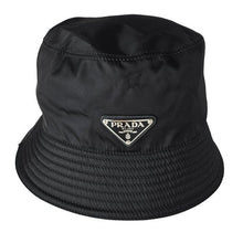 Load image into Gallery viewer, Prada Nylon Bucket Hat S Black
