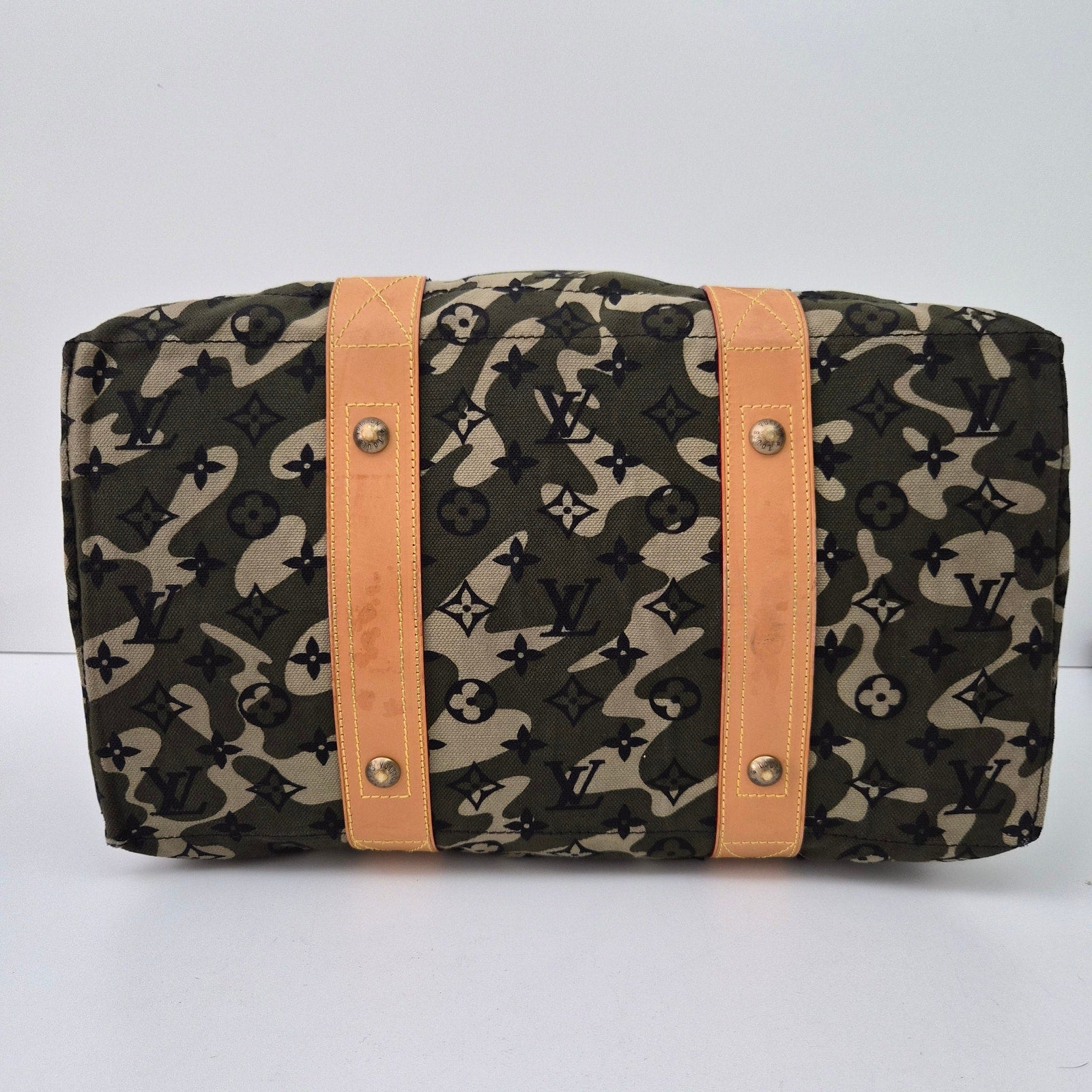 Louis Vuitton Takashi Murakami Green Monogramouflage Treillis Canvas