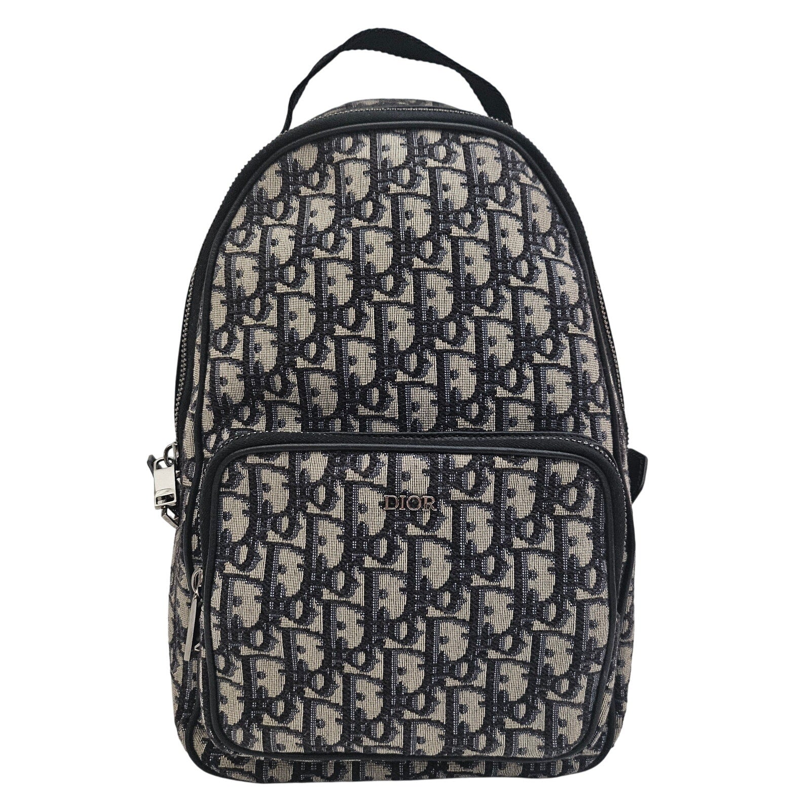 Christian Dior Oblique Mini Rider Backpack Black Blue
