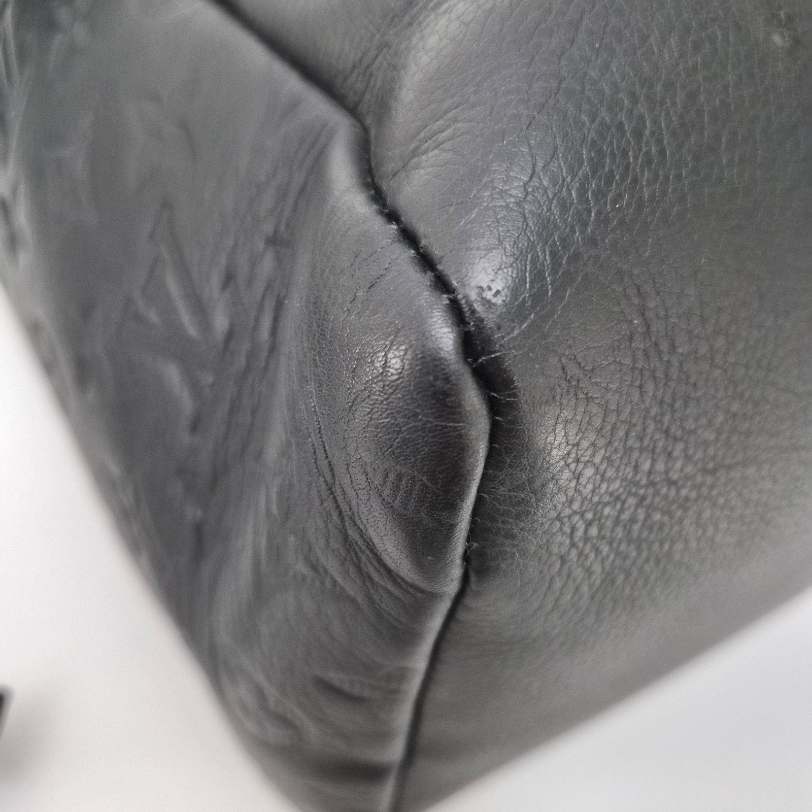 Louis Vuitton Calfskin Monogram Shadow Getaway Backpack Black