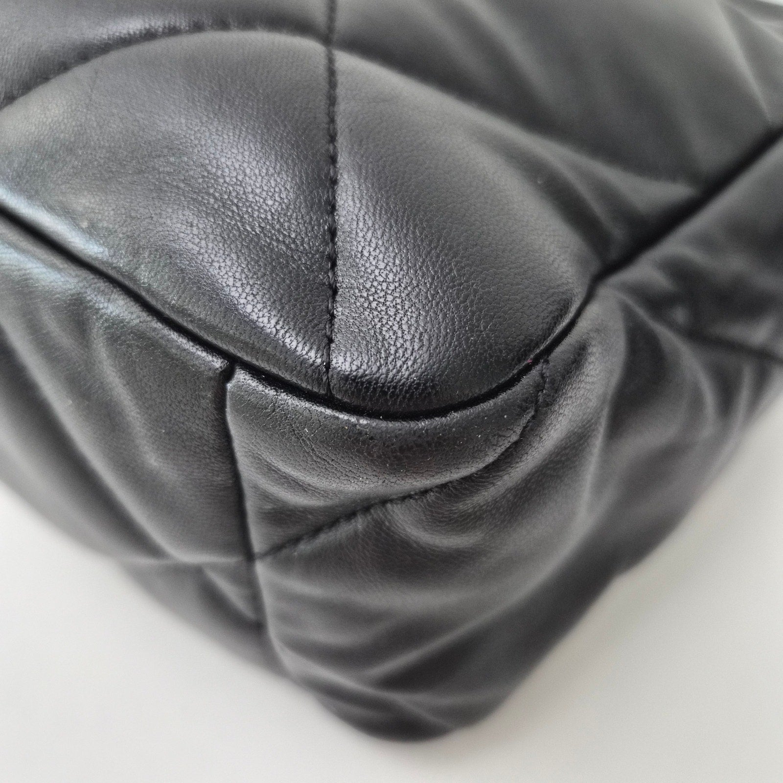 Chanel Lambskin Quilted Large Chanel 19 Flap Black