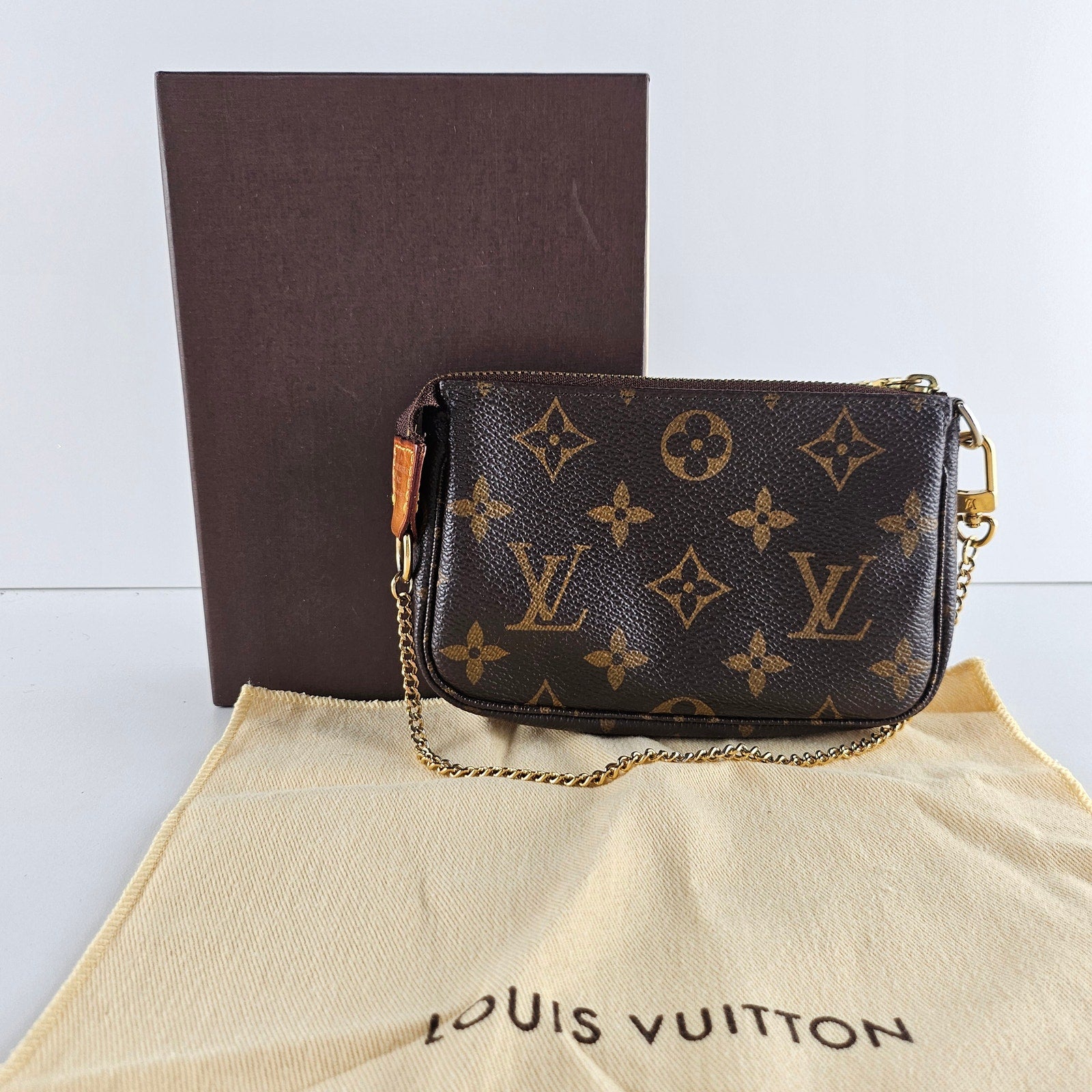 Louis Vuitton Monogram Pochette Accessoires Mini Chain Bag