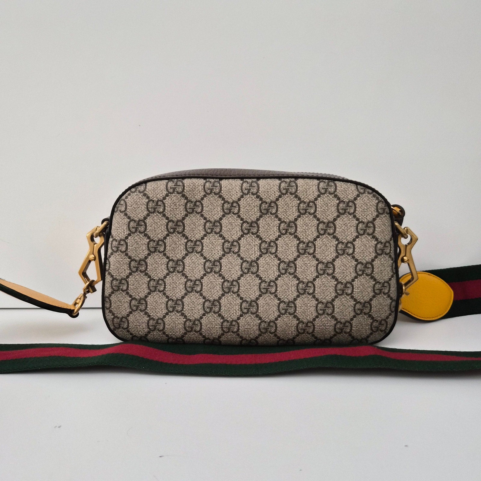 Gucci GG Supreme Monogram Web Neo Vintage Crossbody Bag