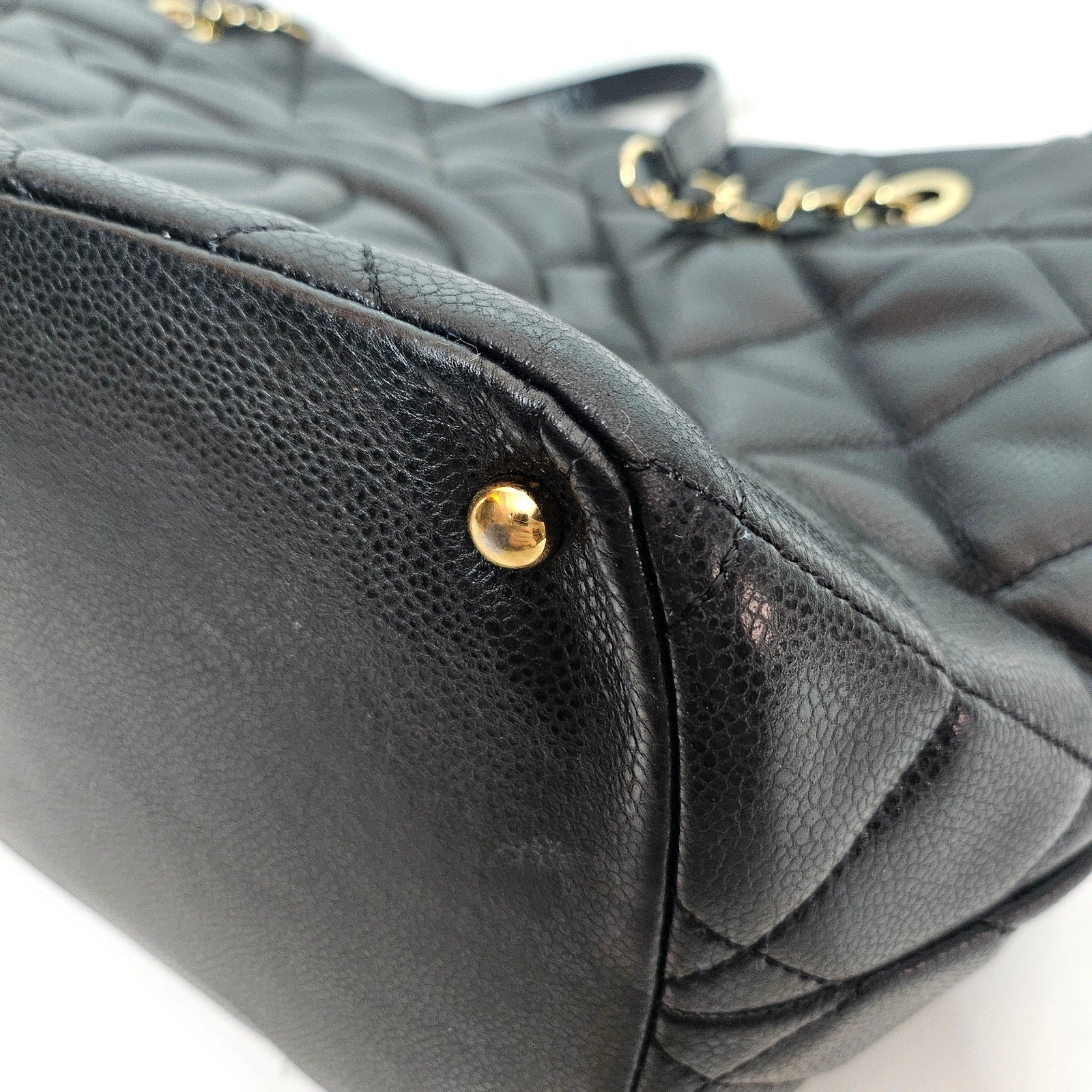 Chanel Timeless CC Caviar Leather Shopper Tote