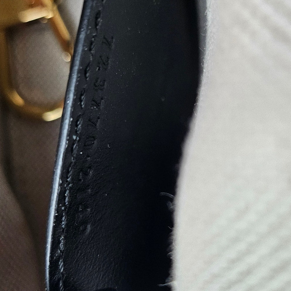 Gucci  Calfskin GG Matelasse Mini Top Handle Bag Black
