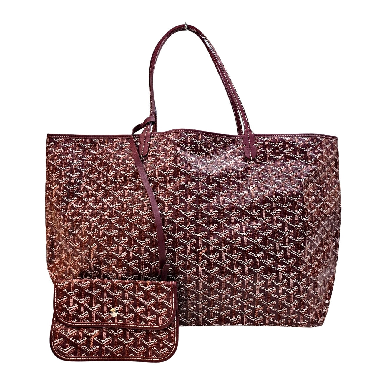 Goyard Saint Louis Goyardine GM Large Tote Burgundy