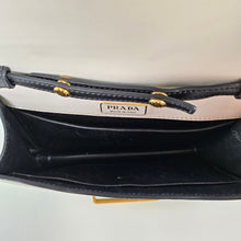 Load image into Gallery viewer, Prada Astrology Moon Stars Small Leather Cahier GHW Crossbody Bag White
