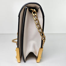 Load image into Gallery viewer, Prada Astrology Moon Stars Small Leather Cahier GHW Crossbody Bag White
