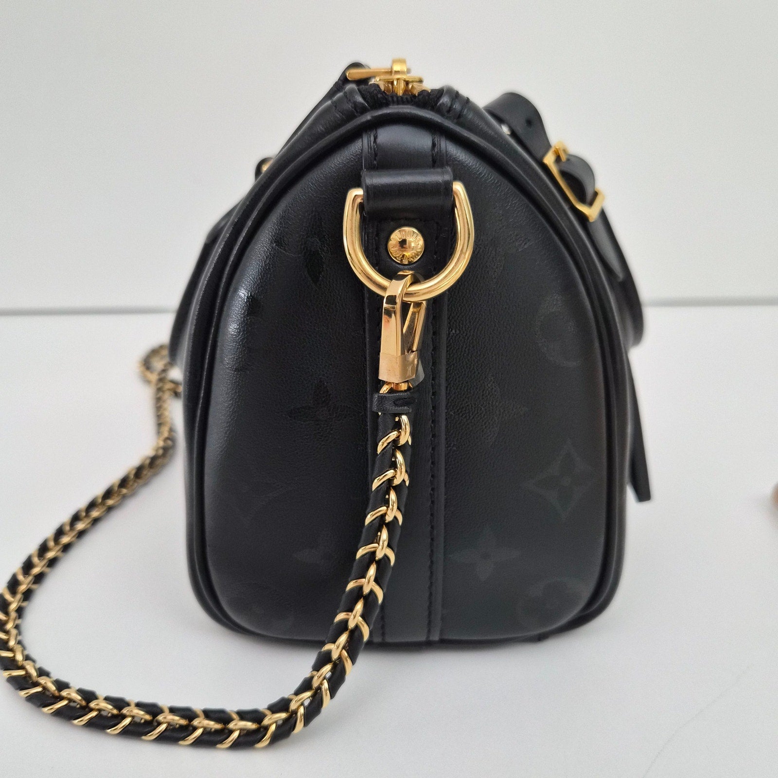 Louis Vuitton Monogram Ink Speedy BB Black