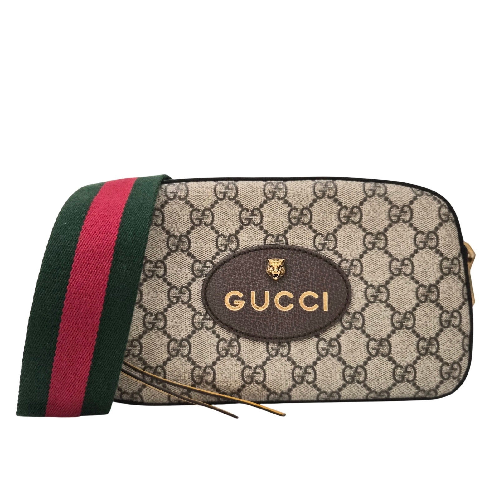 Gucci GG Supreme Monogram Web Neo Vintage Crossbody Bag