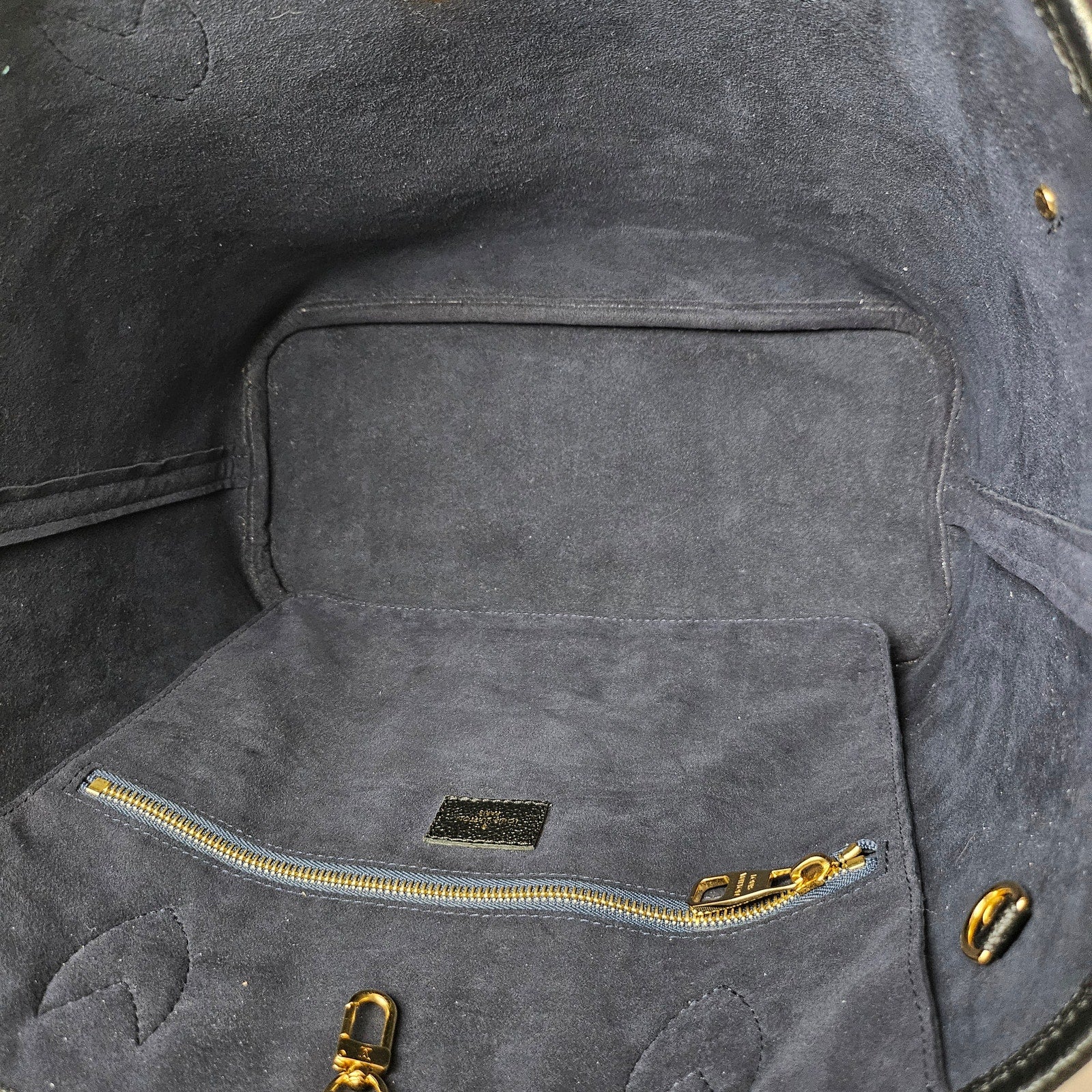 Louis Vuitton Empreinte Monogram Giant Neverfull MM Black Tote