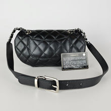 Load image into Gallery viewer, Chanel Quilted Uniform Leather CC Belt Bum Bag Black
