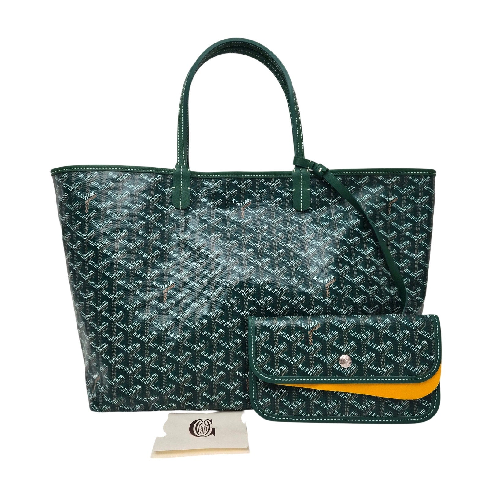 Goyard Goyardine Saint Louis PM Tote Green