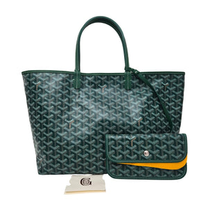 Goyard Goyardine Saint Louis PM Tote Green