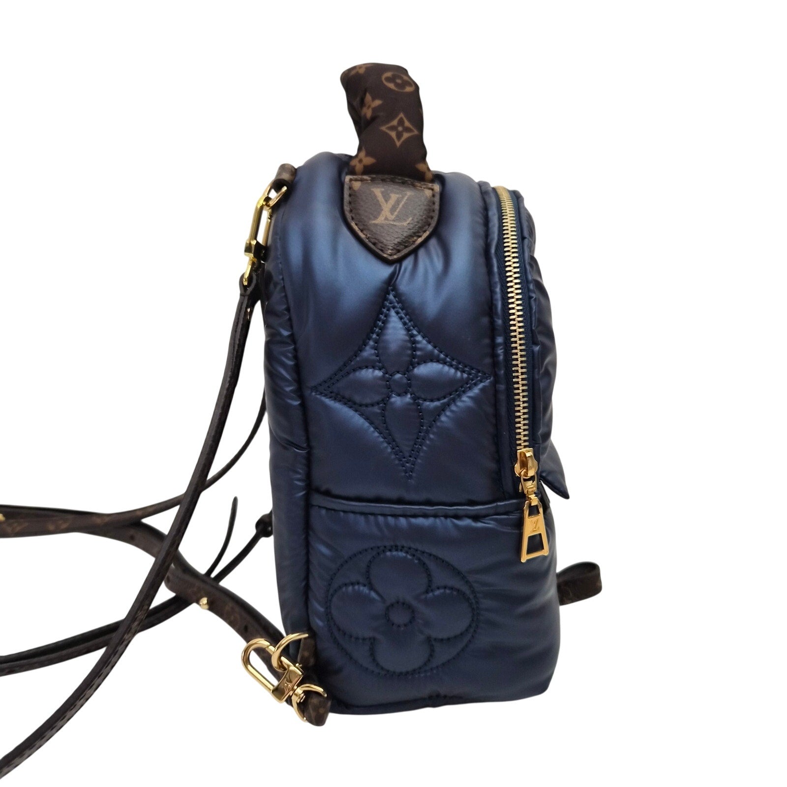 Louis Vuitton Limited Edition Nylon Navy Pillow Palm Springs Mini Backpack Bag