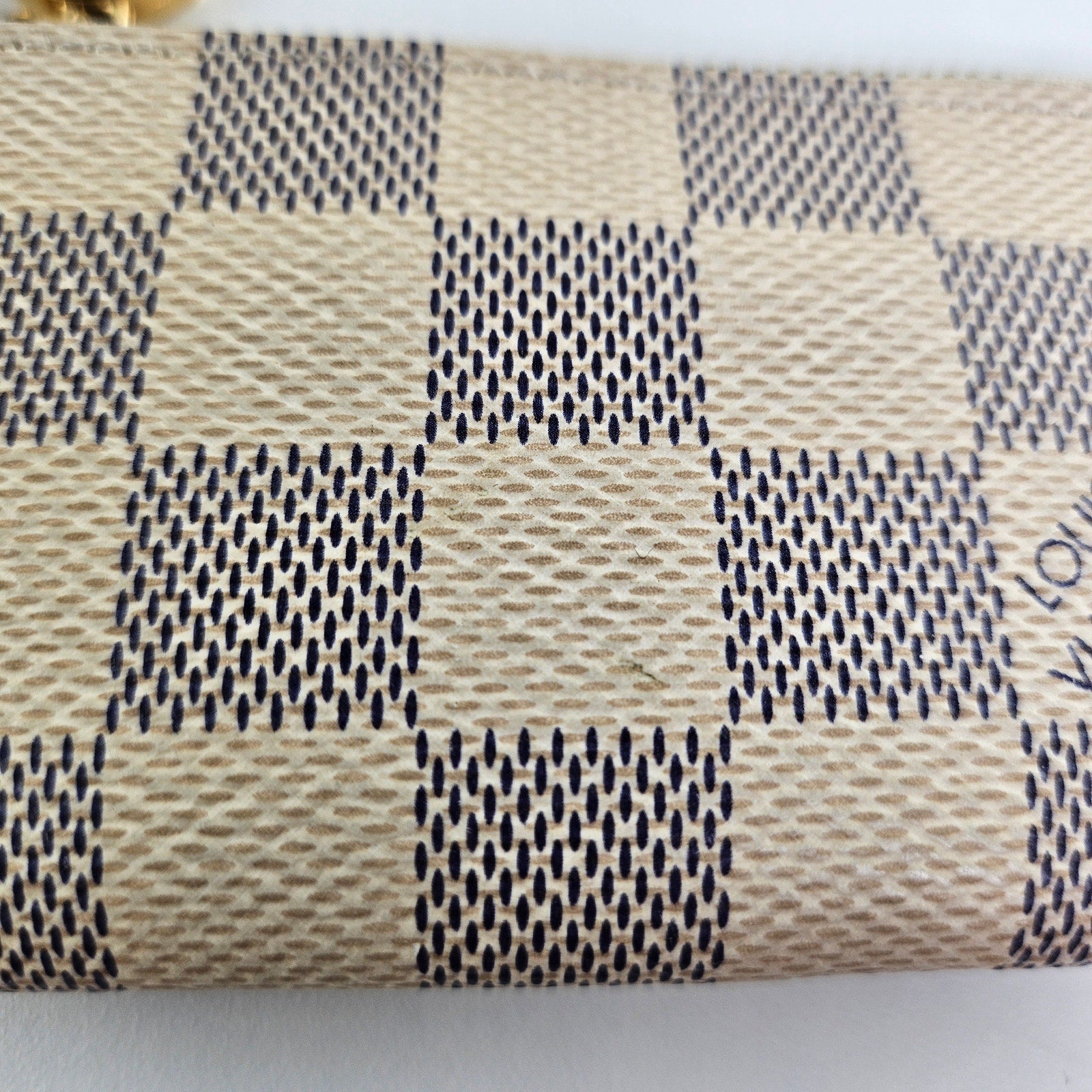 Louis Vuitton Damier Azur Key Pouch Wallet Coin Purse