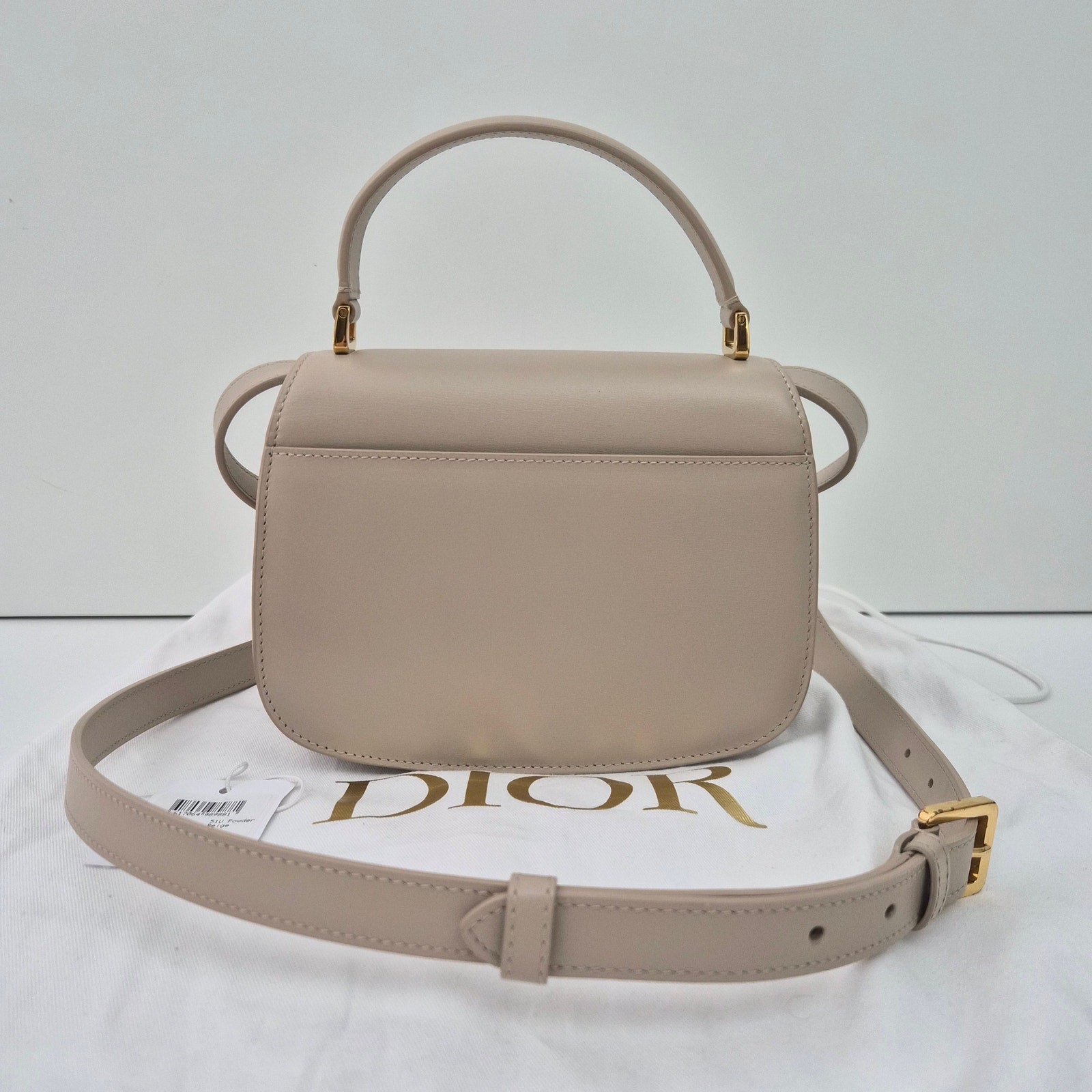 Dior Medium 30 Montaigne Avenue Top Handle Bag Beige