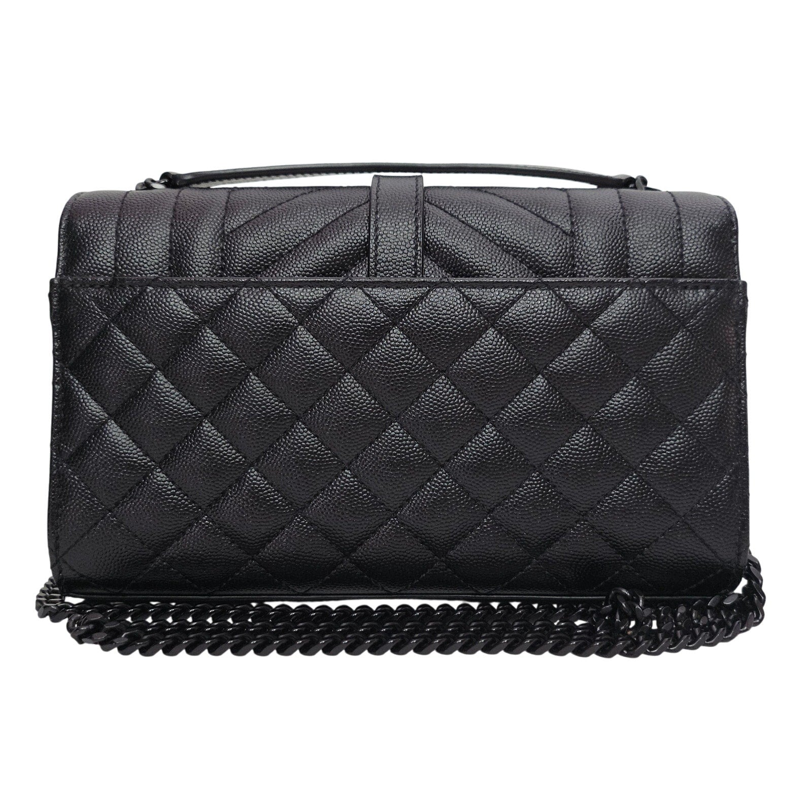 Saint Laurent Small So Black Triquit Envelope Bag