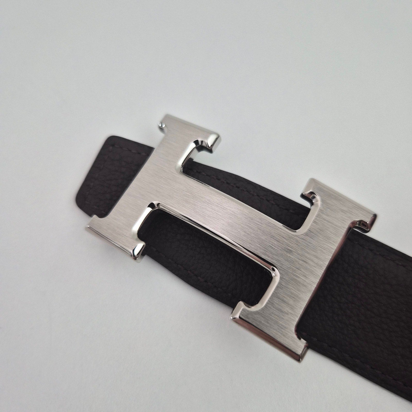 Hermes Men's H Reversible leather Belt 32 mm Size 95