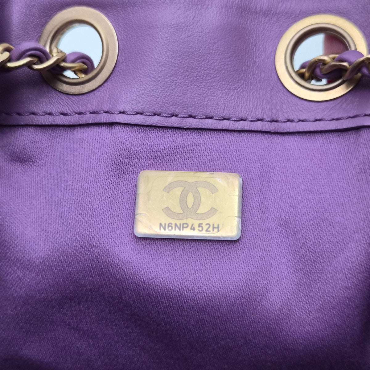 Chanel 25 Mini Purple Suede Shoulder Bag