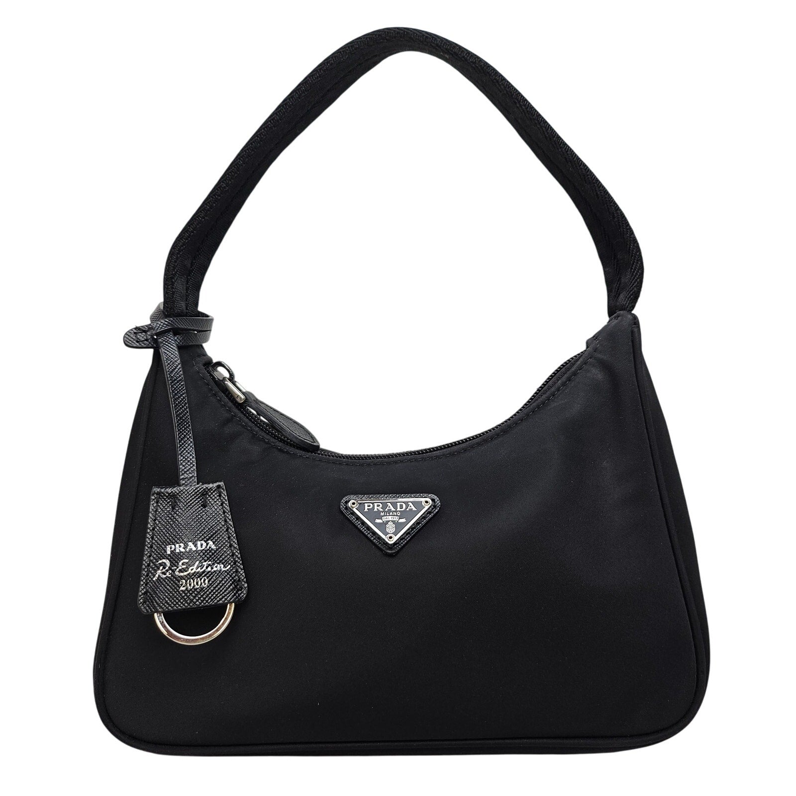 Prada Tessuto Re-Edition 2000 Nylon Shoulder Bag Black